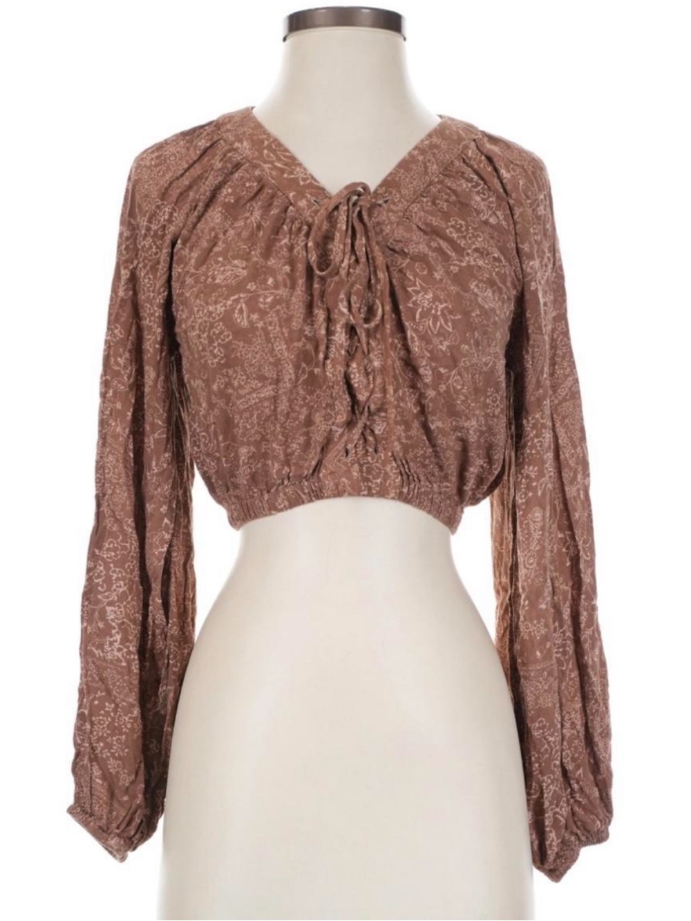 Style Rack Boho Floral Crop Top Size Small